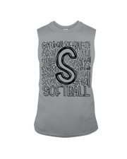 SOFTBALL TYPOGRAPHY Sleeveless Tee thumbnail