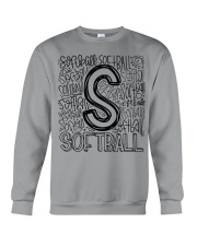 SOFTBALL TYPOGRAPHY Crewneck Sweatshirt thumbnail