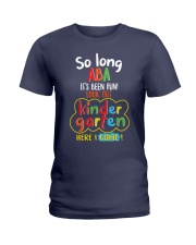 ABA SO LONG - KINDERGARTEN HERE I COME Ladies T-Shirt tile