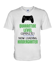KINDERGARTEN LOADING V-Neck T-Shirt tile