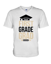 1ST GRADE GRAD V-Neck T-Shirt tile