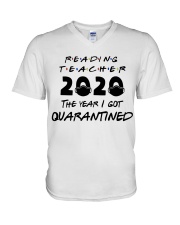 READING TEACHER V-Neck T-Shirt thumbnail