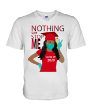 RED - NOTHING CAN STOP ME V-Neck T-Shirt tile