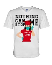 RED - NOTHING CAN STOP ME V-Neck T-Shirt tile