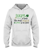 LUCKY TO TEACH THE MOST MAGICAL CLOVERS Hooded Sweatshirt thumbnail