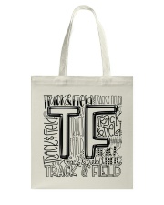TRACK AND FIELD TYPOGRAPHY Tote Bag thumbnail