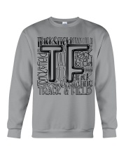 TRACK AND FIELD TYPOGRAPHY Crewneck Sweatshirt thumbnail