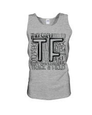 TRACK AND FIELD TYPOGRAPHY Unisex Tank thumbnail