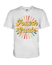 4TH GRADE V-Neck T-Shirt tile