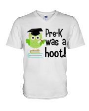 PRE-K WAS A HOOT V-Neck T-Shirt tile