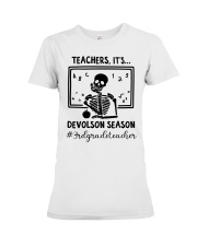 3RD GRADE TEACHER Premium Fit Ladies Tee tile