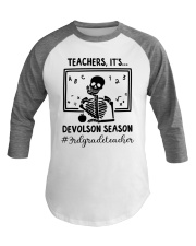 3RD GRADE TEACHER Baseball Tee tile