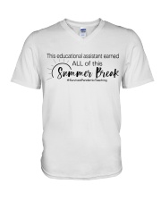 EDUCATIONAL ASSISTANT V-Neck T-Shirt tile