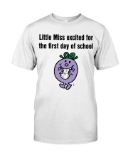 EXCITED FOR THE FIRST DAY OF SCHOOL Premium Fit Mens Tee tile
