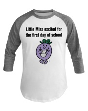 EXCITED FOR THE FIRST DAY OF SCHOOL Baseball Tee tile