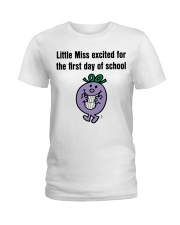 EXCITED FOR THE FIRST DAY OF SCHOOL Ladies T-Shirt tile