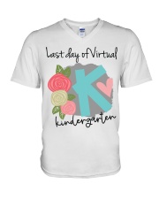 KINDERGARTEN V-Neck T-Shirt tile