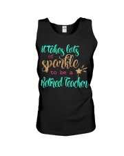 RETIRED TEACHER SPARKLE Unisex Tank thumbnail