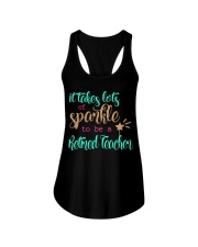 RETIRED TEACHER SPARKLE Ladies Flowy Tank thumbnail