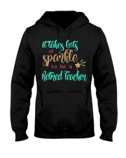 RETIRED TEACHER SPARKLE Hooded Sweatshirt thumbnail