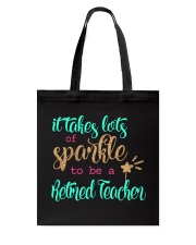RETIRED TEACHER SPARKLE Tote Bag thumbnail