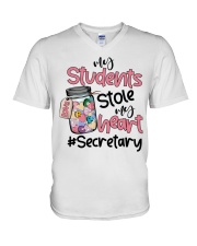 Secretary V-Neck T-Shirt tile