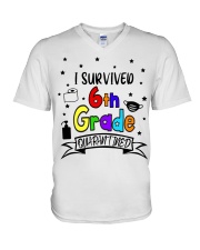 6TH GRADE V-Neck T-Shirt tile