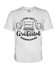 KINDERGARTEN V-Neck T-Shirt tile