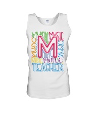 MUSIC TEACHER TYPOGRAPHIC Unisex Tank thumbnail