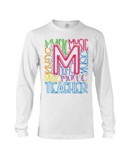 MUSIC TEACHER TYPOGRAPHIC Long Sleeve Tee thumbnail