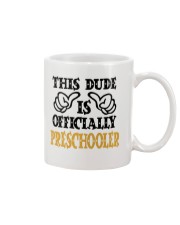 THIS DUDE IS OFFICIALLY PRESCHOOLER Mug tile