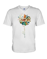 SPED TEACHER V-Neck T-Shirt tile