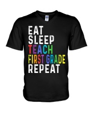 TEACH 1ST GRADE V-Neck T-Shirt thumbnail