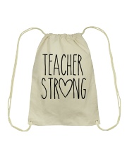TEACHER STRONG Drawstring Bag thumbnail