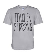 TEACHER STRONG V-Neck T-Shirt thumbnail