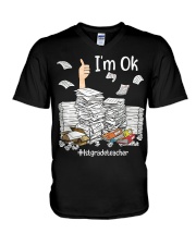 1st Grade V-Neck T-Shirt tile