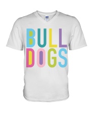 BULLDOGS V-Neck T-Shirt tile