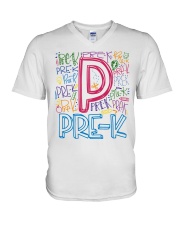 PRE-K TYPOGRAPHIC V-Neck T-Shirt thumbnail