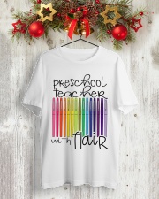 PRESCHOOL TEACHER WITH FLAIR Classic T-Shirt lifestyle-holiday-crewneck-front-2