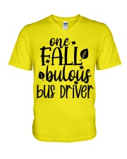 ONE FALLBULOUS BUS DRIVER V-Neck T-Shirt tile