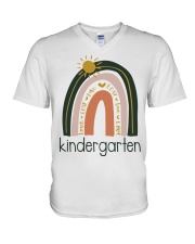 KINDERGARTEN V-Neck T-Shirt tile