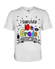 10TH GRADE V-Neck T-Shirt tile