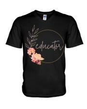 Educator V-Neck T-Shirt tile