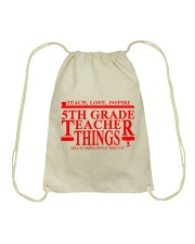 5TH GRADE TEACHER Drawstring Bag tile