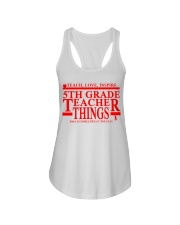 5TH GRADE TEACHER Ladies Flowy Tank tile