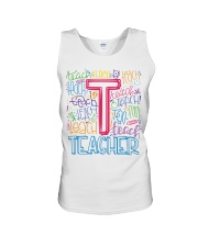 TEACHER TYPOGRAPHIC Unisex Tank thumbnail