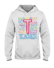 TEACHER TYPOGRAPHIC Hooded Sweatshirt thumbnail