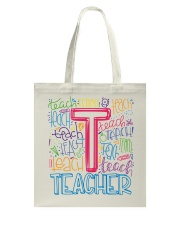 TEACHER TYPOGRAPHIC Tote Bag thumbnail