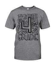 FOURTH GRADE TYPO Classic T-Shirt front