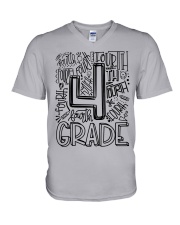 FOURTH GRADE TYPO V-Neck T-Shirt thumbnail